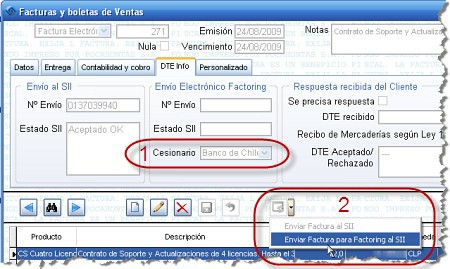Cómo enviar un DTE al Registro de Cesión de Créditos