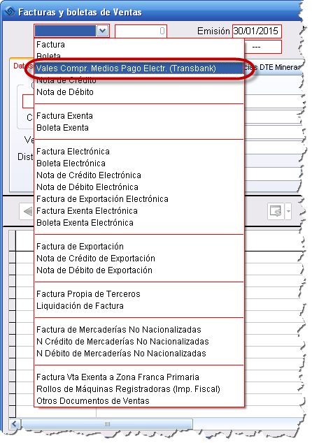 Vales Transbank