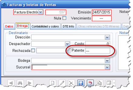 Patente Factura