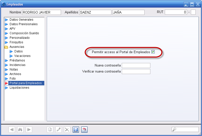 Portal Empleados Acceso