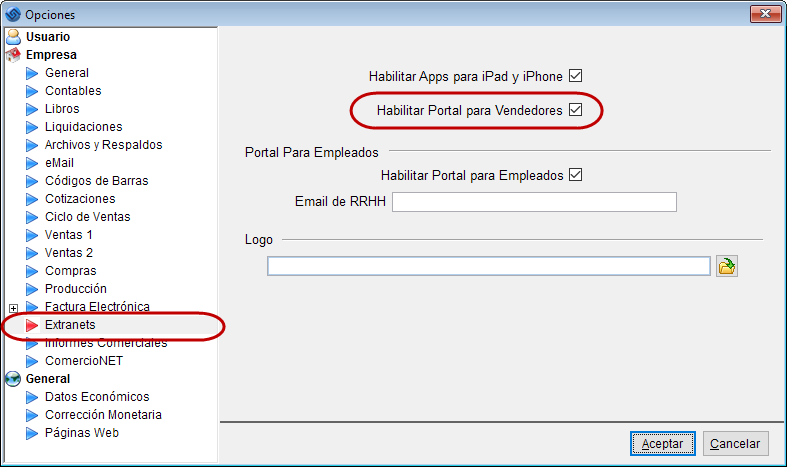 Activar Portal Vendedores