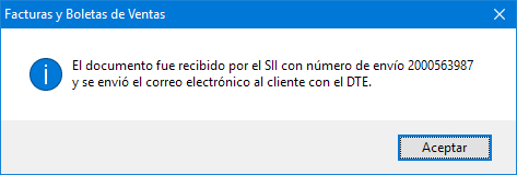 Envio Ok DTE Factura Electrónica